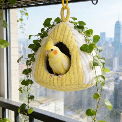 Lit à suspendre moelleux en coton et oiseaux 6,7 x 6,7 po Bird Bird