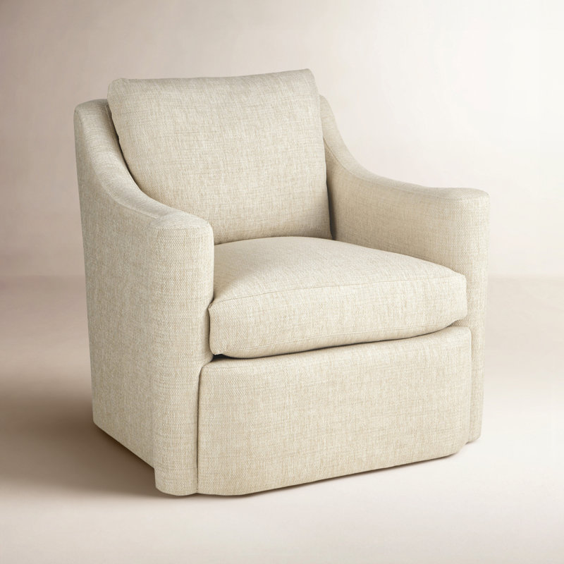 Gabi Swivel Armchair, Bespoke 10 Beige