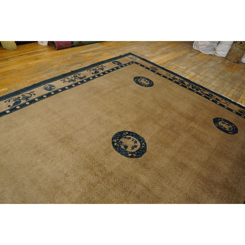 Hand Knotted Wool Area Rug