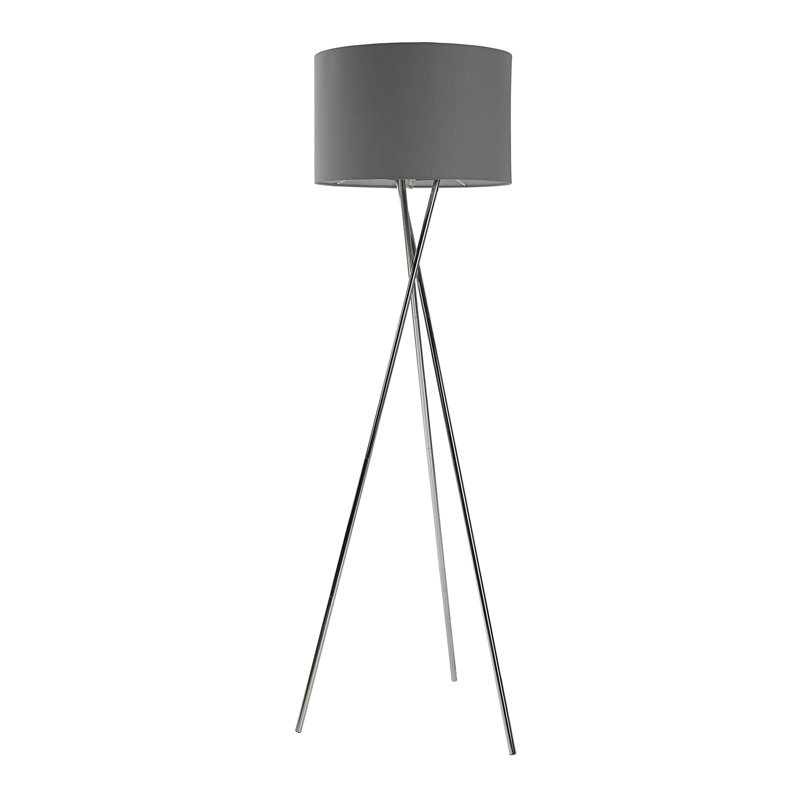 Sammy 160cm Tripod Floor Lamp, Grey 