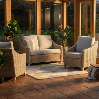 June 3 Piece Conservatory Sofa Set