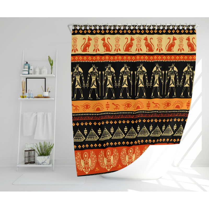 Spurgh Polyester Shower Curtain, 168cm H x 168cm W
