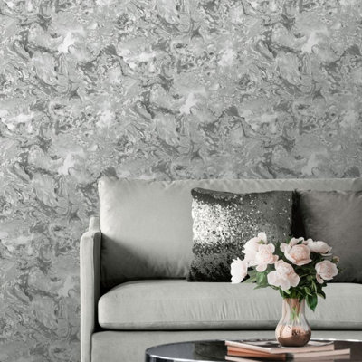 Dangelo 10.05m x 53cm Metallic Finish Wallpaper Roll