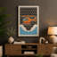 Orange Helicopter Mid-Century 1 Piece Wrapped Canvas Wall Art-1949862884-1949862885