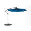 Parasol de patio bleu foncé 10 pi avec 40, matériel à énergie solaire pour la cour-129983321
