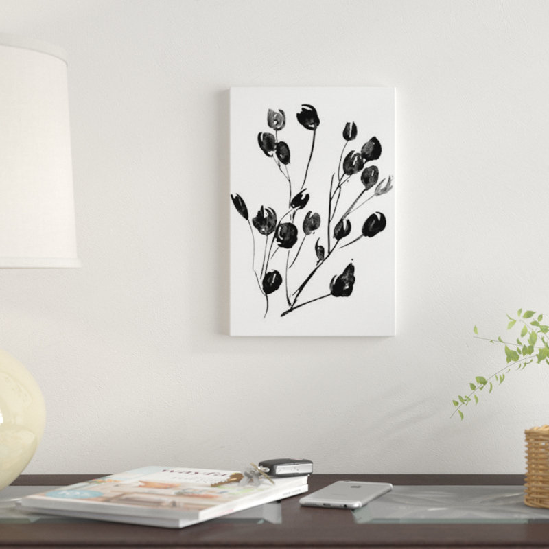 «Expressive Floral II», reproduction sur toile, H 40 po x l 26 po x P 1,5 po, Toile tendue, Pas de tapis