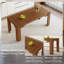 Table de salle à manger en noyer moderne avec pieds rainurés pour une utilisation dans plusieurs pièces-126537906