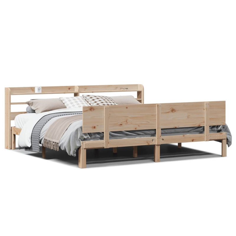 Bed Frame, 100 x 200cm, Brown