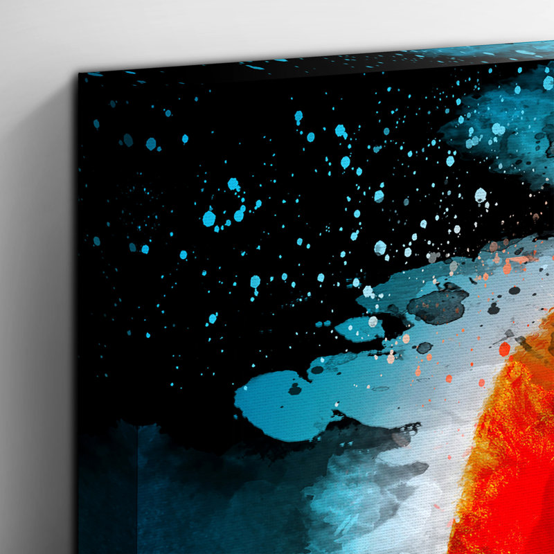Red Poppy Flower 1 - Wrapped Canvas, 50cm H x 76cm W