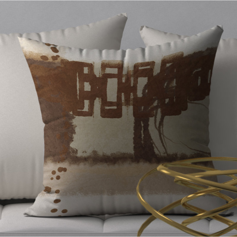 Reversible Throw Pillow, 24" x 24"