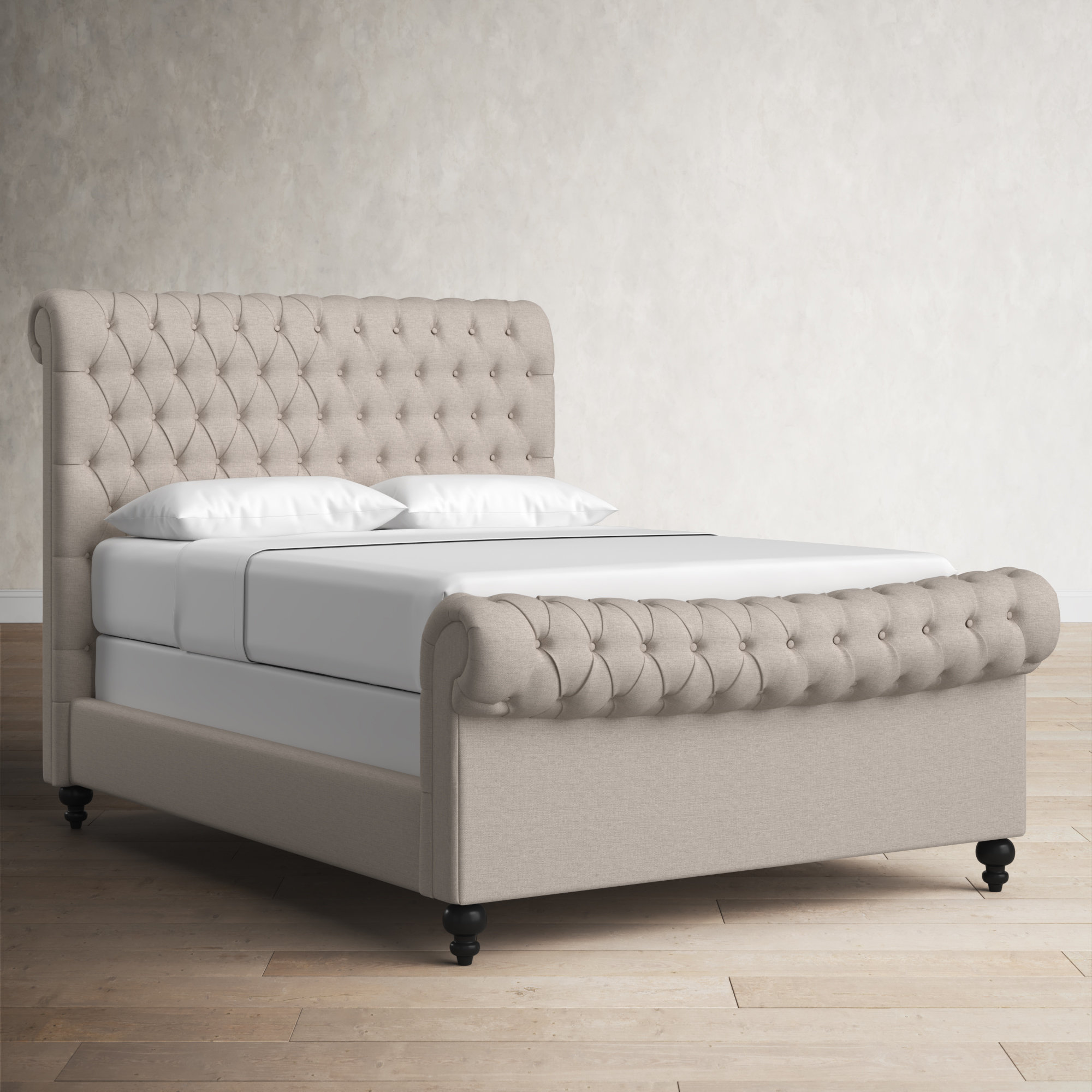 Nicolas Upholstered Sleigh Bed, King