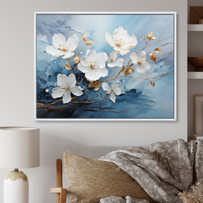 Abstract Nimbus Intense Flowers, reproduction d'art sur toile