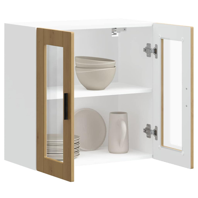Latitude Run Kitchen Corner Base Cabinet Porto Engineered Wood, Artisan Oak