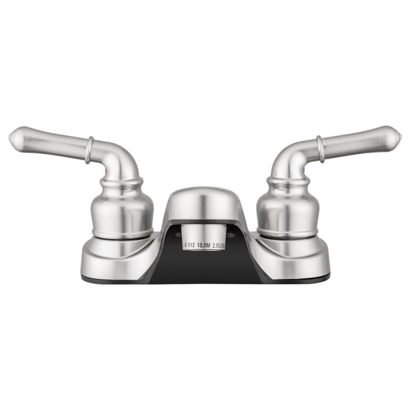 Robinet de salle de bain central à Lynden, Nickel satiné brossé
