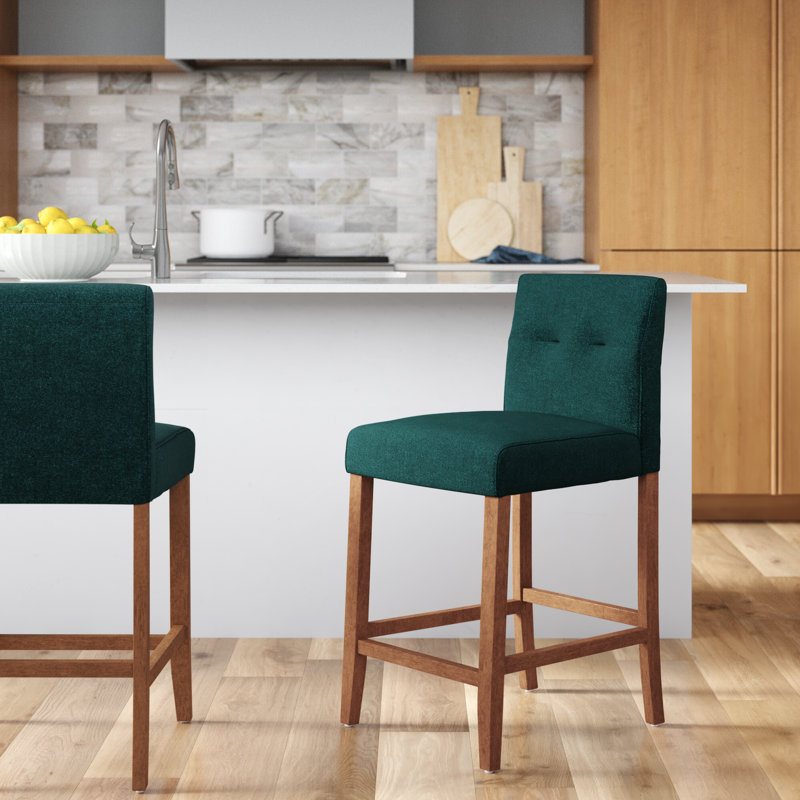 Tabouret de comptoir Armenda, Vert