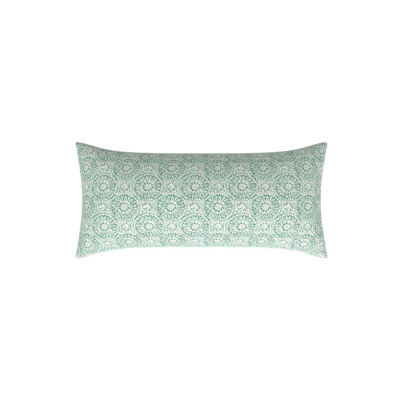 Housse et insert de coussin rectangulaire 100% coton Studio Line, Vert viride, 12 po x 26 po