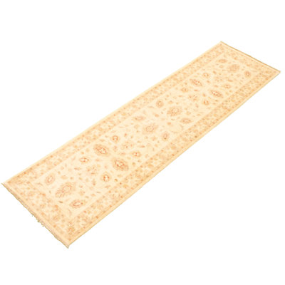 Tapis de couloir unique en laine noué à la main 2 pi 9 po x 9 pi 8 po nouvel âge Harrisson