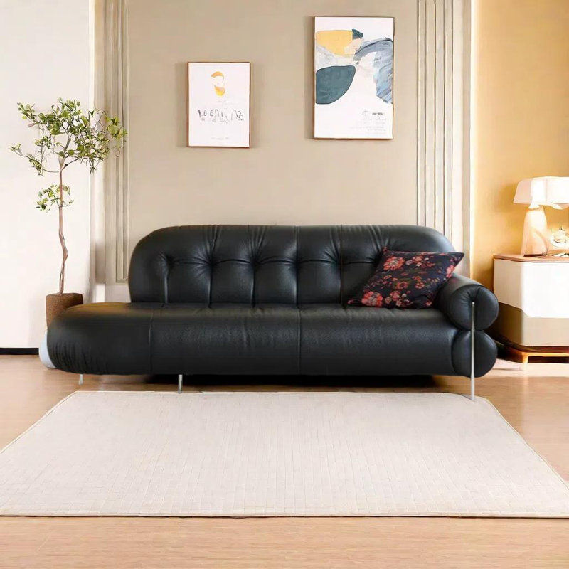 Chaise longue en similicuir Premium, Orienté à droite