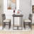 Bogazi 5-Piece Dining Table Set with Rectangular Dining Table and 4 Dining Chairs-1750796917