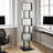 6 Tier Rotating Bookshelf, Floor Rack Simple Bookcase With Acrylic Plate Student Multi-Function Creative Bookshelf For Living Room With Anti-Toppling Base