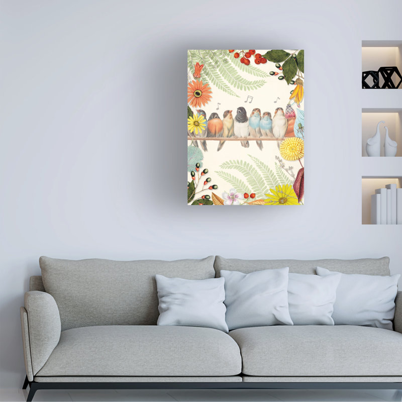 «Tweeter» - peinture sur toile tendue, H 24 po x l 18 po x P 2 po