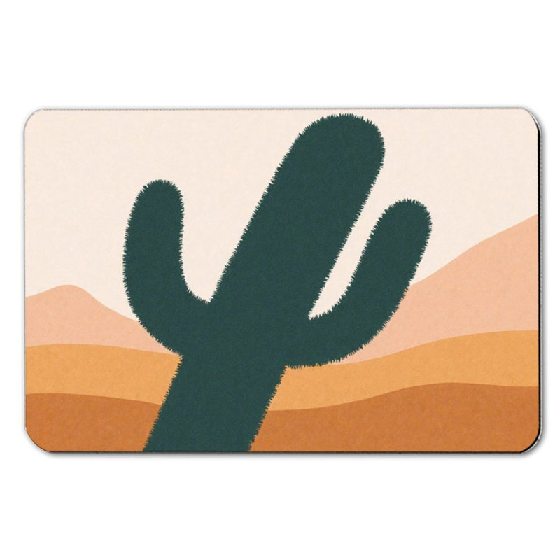 Tapis pour salle de bain Cactus, 16 x 24 po