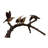 Bronze Hummingbird on Branch Sculpture