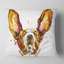 Drôle de basset de chien brun - coussin imprimé animal-29515901-29515897