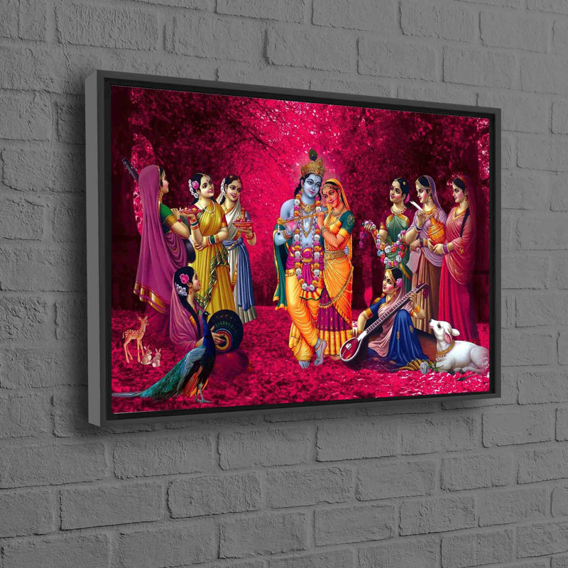 Print on Canvas, 25 cm H x 35 cm W, Framed Print without Mat, Black