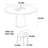 Solid Wood Round Dining Table-109748486