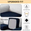 Housse pour causeuse à coussins carrés texturés-322053572