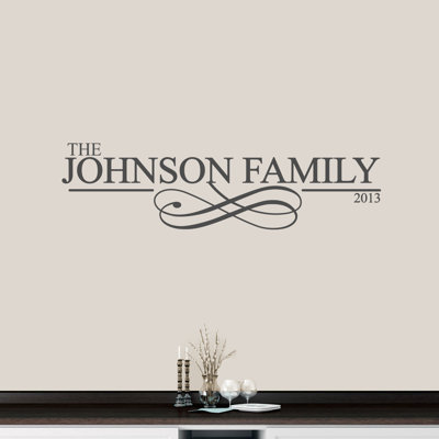 Text & Numbers Wall Decal