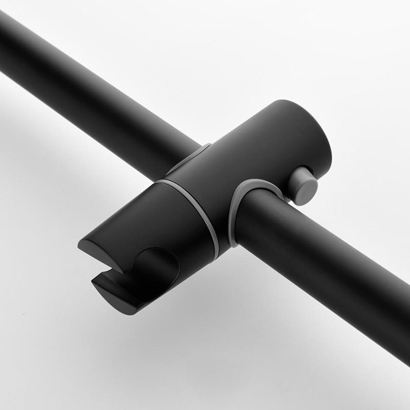 1-Spray 11.8 In. Wall Mount Dual Fixed And Handheld Shower Head 2.5 GPM With Slide Bar, Body-Sprays, Matte Black