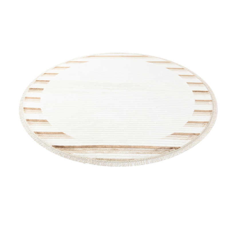 Tapis rond ivoire Howard