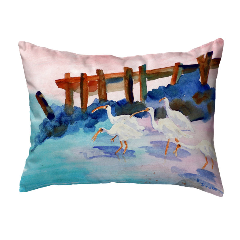  Coussin Ibises, 16 po x 20 po