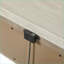 Table de chevet 2 tiroirs avec port USB, placage de chêne et amp; Cordes avant-123404863