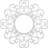 34"OD x 13"ID x 1"P Reims Architectural Grade PVC Pierced Ceiling Medallion