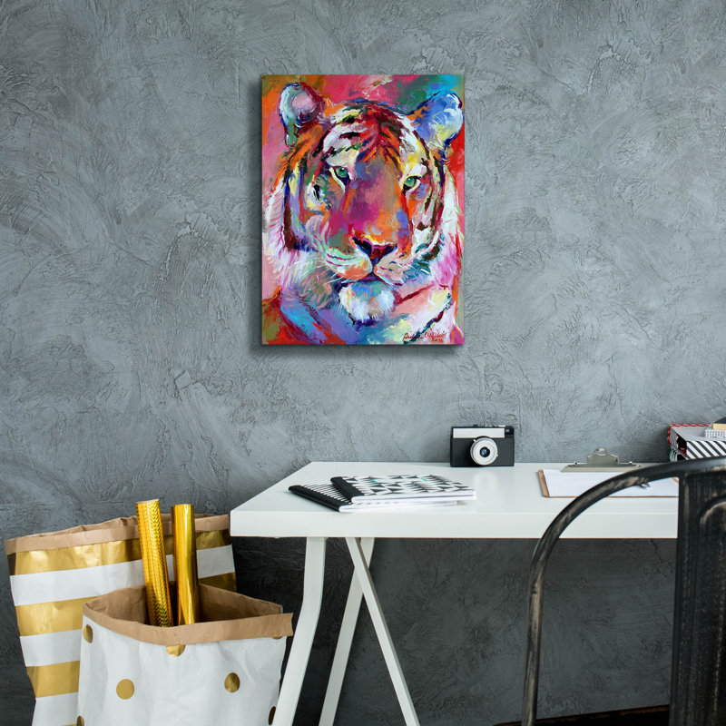 «Tiger 4» par Richard Wallich, H 16 po x l 12 po x P 0,75 po