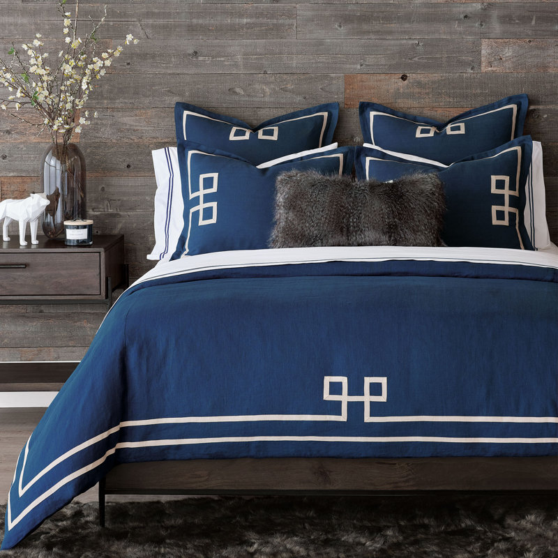 Édredon Resort Lin, Brise indigo, Édredon très grand super