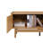 Eric Oak Manufactured Wood 70-Inch Wide Credenza TV Console with Storage