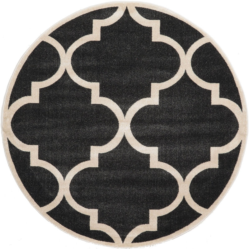 Molly Geometric Indoor Rug, Round 6'1"