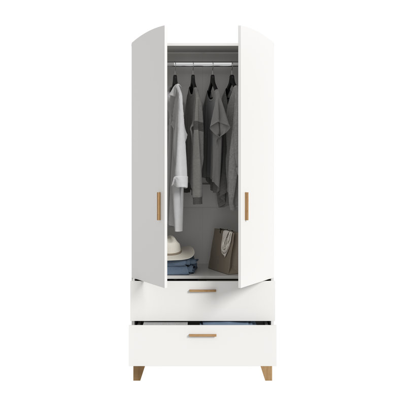 Rosilynn Particle Board / Chipboard Wardrobe