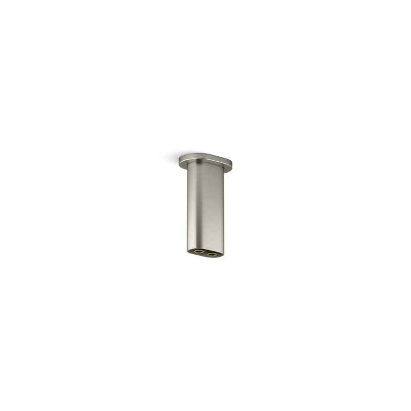 Statement 5 In. Ceiling-Mount Two-Function Rainhead Arm And Flange, Vibrant Brushed Nickel