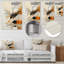 «Yellow Radiant Sunset Dream 2», art mural abstrait en métal-2058230035