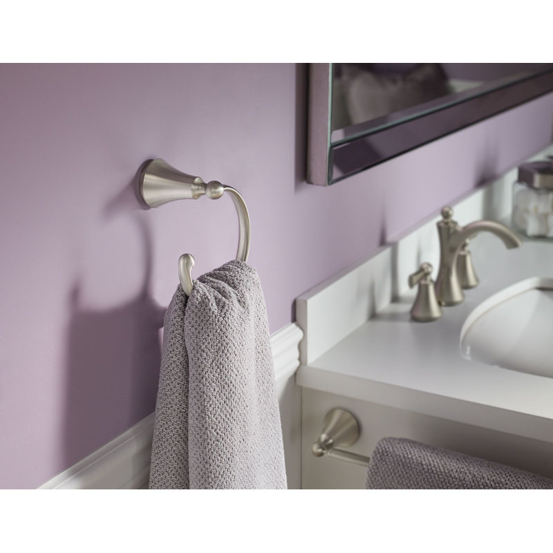 Wynford 24" Wall Mounted Towel Bar, Brushed Nickel