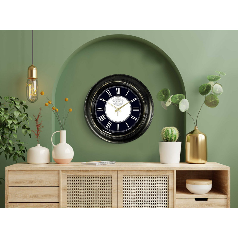 Bischoffs Wall Clock, Black/White
