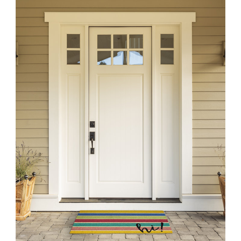 Non-Slip Striped Outdoor Doormat