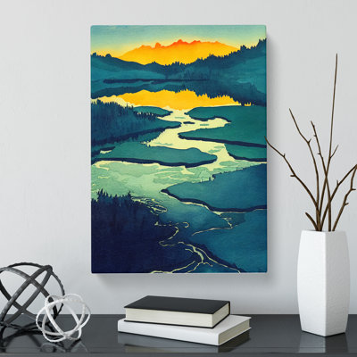 Watercolour Lake Vol.3 - Wrapped Canvas