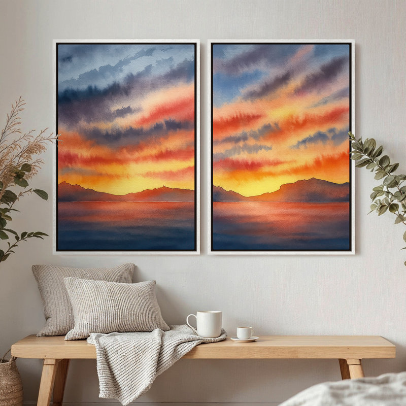 Art mural encadré, impressions murales abstraites rétro pour chambre à coucher, H 36 po x l 24 po, Blanc