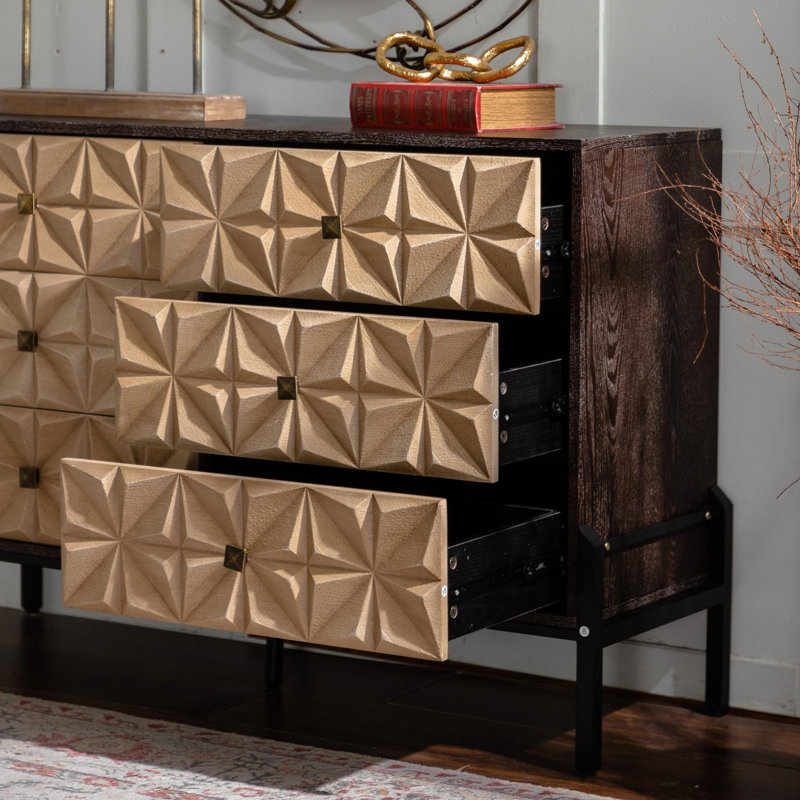 Commode 6 tiroirs Mid-Century